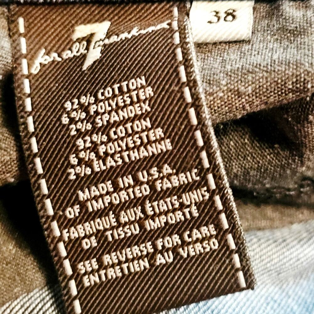 7 For All Mankind Carsen Straight Leg Jeans Distressed Dark Mens 38 x 29 3765 - Picture 4 of 9